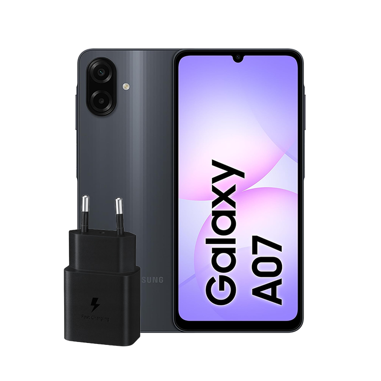 سامسونگ مدل Galaxy A07 دو سیم کارت ظرفیت 128 گیگابایت و رم 4 گیگابایت با شارژر