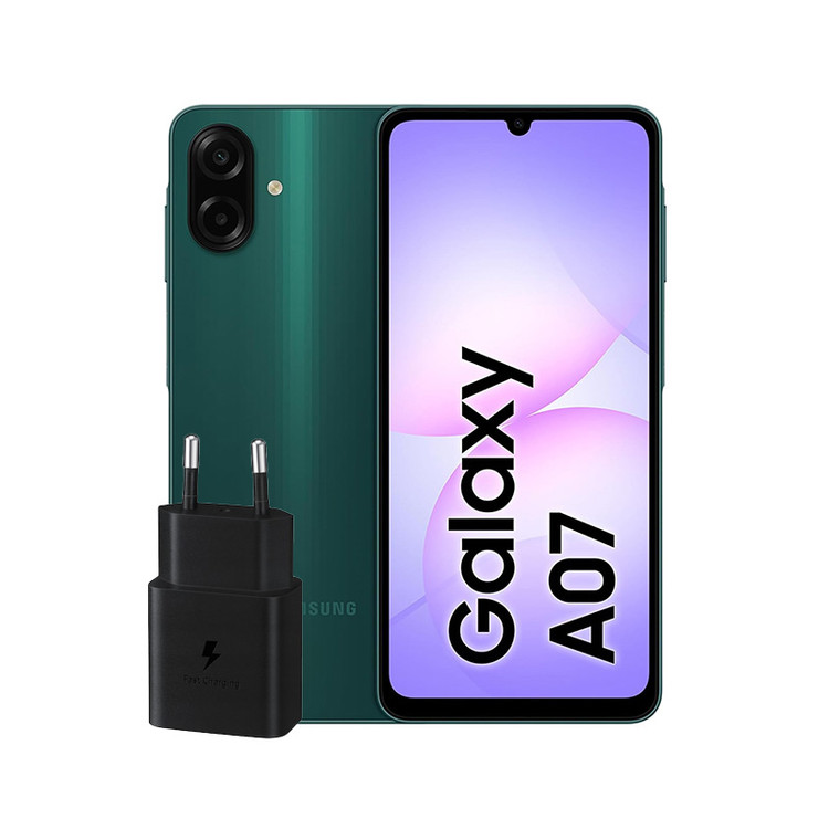 سامسونگ مدل Galaxy A07 دو سیم کارت ظرفیت 128 گیگابایت و رم 4 گیگابایت با شارژر